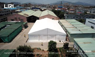 China Sudan Outdoor Modular Large Aluminum Warehouse Pavilion White Event Big Tent Hall for sale