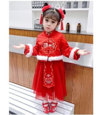 China Girls Cheongsam Winter Tang Suit Baby Chinese Style Cotton Thickening Children's Clothing XTTSFY20113HO for sale