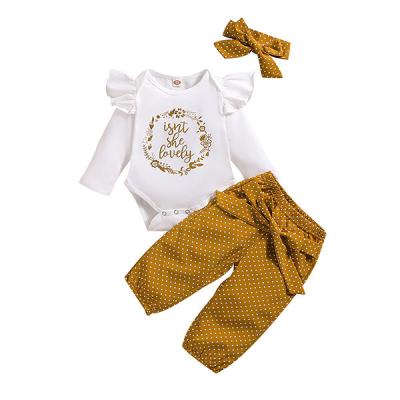 China Casual Fashion Floral Baby Kids Clothes Sweater And Pants Sets Sets Baby Clothing Set for sale