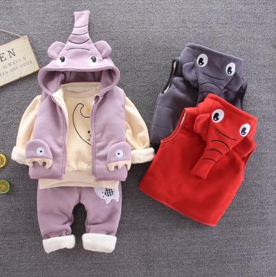 China 100% Cotton Good Selling Dark Gray Color Boys Clothing Sets Cotton Material for sale