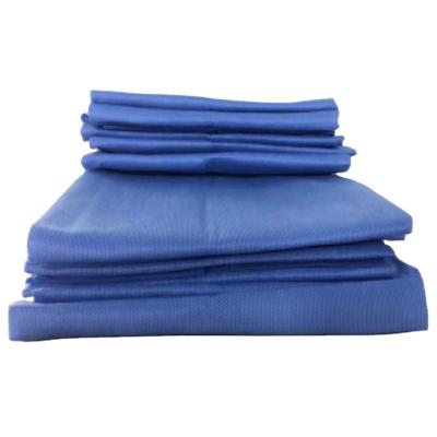 China Waterproof 2023 Exam Neck Cover Wholesale High Quality Paper Blue Disposable Medical Fitted Sheet for sale