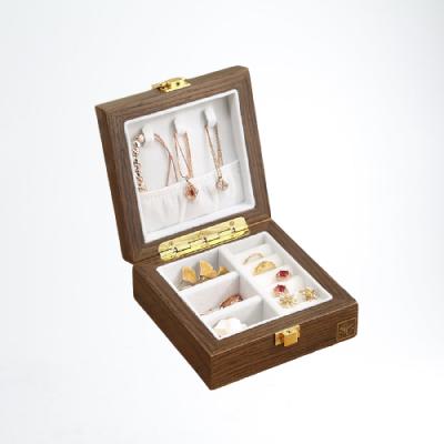 China Wood Ready To Ship Popular High Quality Mini Size Wooden Jewelry Organizer Jewelry Case Jewelry Packaging Boxes for sale