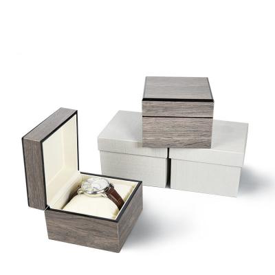 China MDF Classic Wood Bracelet Box Wood Grain Watch Boxes Packing Wood Watch Boxes for sale