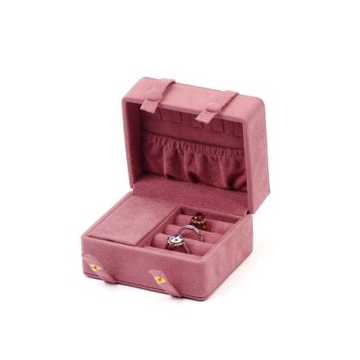 China High Quality Velvet Organizer Box For Jewelers Fit Jewelry Boxes Custom Logo Suede Jewelry Packaging Box for sale