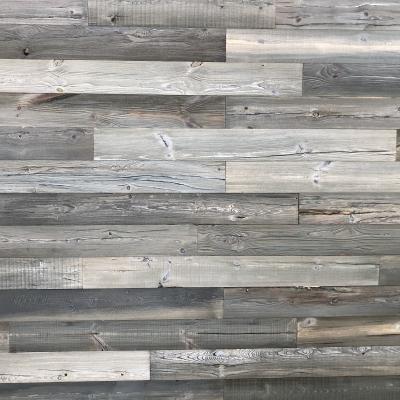 China Raw 3D Wall Panel Reclaimed Wood Panel Barn Wood Wall Cladding for sale