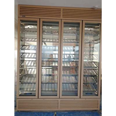 China Modern bar wine cabinet handmade kitchen cabinetry cupboard with glass doors for sale