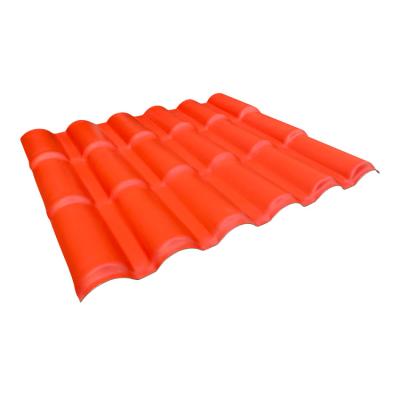 China Traditional Top Fashion Thermal Terracotta Tiles Corrugated Terrace Tejas PVC Roof Materials Roof Sheet for sale