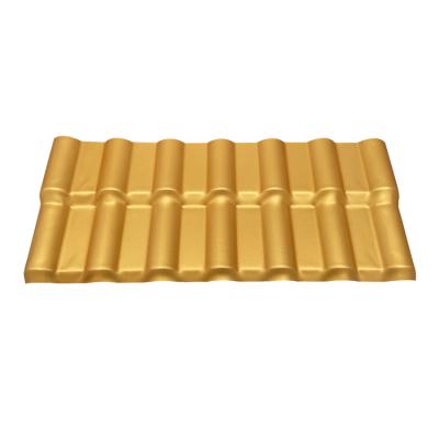 China fire proof resin roofing sheet asa roofing tile asa pvc synthetic spanish plastic roof tile uv-resistant for sale