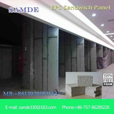 China Sound absorption sandwich wall panel prefabricated steel building 2440*610*75mm for sale