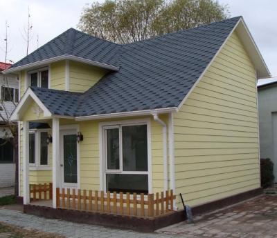 China SAA Earthquake Proof Steel Prefab House Kits With Garage , ETC Yellow Pre House for sale