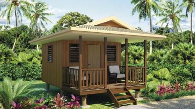 China Heat Insulation Prefabricated Home Beach Bungalows , Beach House Bungalow for sale