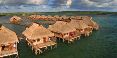 China Yellow Overwater Bungalow  for sale