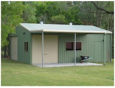 Chine Les appartements australiens de mamie ont préfabriqué la petite Chambre modulaire verte à vendre