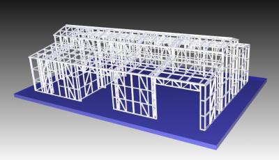 China Afgeworpen het Metaaltuin van het structureel Staal Lichte Kader/de Loodsen van de Metaalauto Te koop