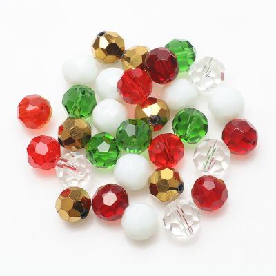 China Glass Shiny Bead Crystal Color Christmas Square Beads Flat Beads Mixed Color Diy Accessories For Jewelry Making for sale