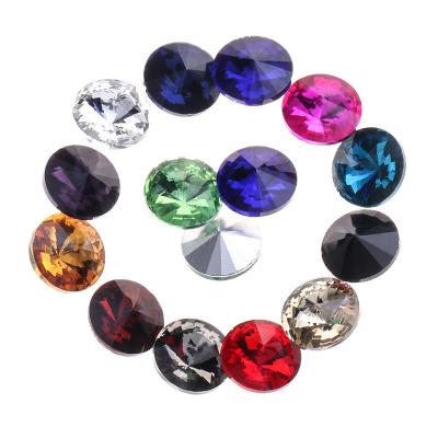 China Hot Selling Special Shaped Rhinestone Satellite Crystal Flatback Point Crystal Glass Bottom DIY Accessories for sale