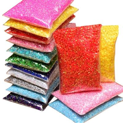 China Hot Selling NON Hot Fix ab Jelly Resin Rhinestones Flatback Bulk Shiny Flatback Crystal For DIY Accessories for sale