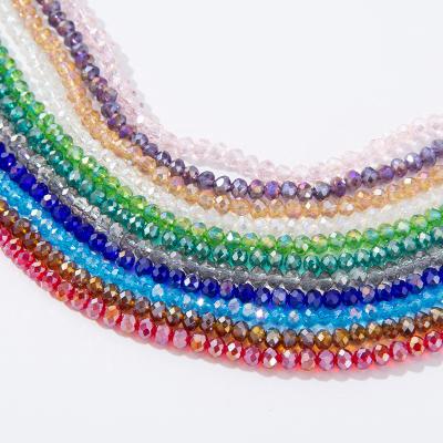 China Shinning Glass Seed Beads Bag Wholesale 2mm Flat Crystal Wheel Glass Bead Diy Loose Beads For Jewelry Making for sale