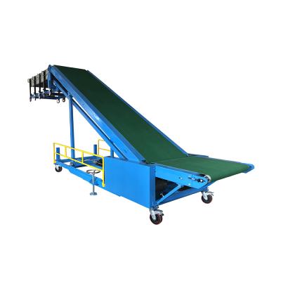 China Industrial Heat Resistant Adjustable Truck Conveyor Machine Belt Conveyor Loading System for sale