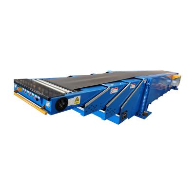 China Fire Resistant Telescopic Belt Conveyor Porcelain Flat Belt Conveyor 600 Width Belt Conveyor for sale