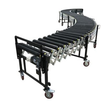 China Top Quality Fire Resistant Widely Used Flexible Powered V Belt Rubber Coated Roller Conveyor for sale