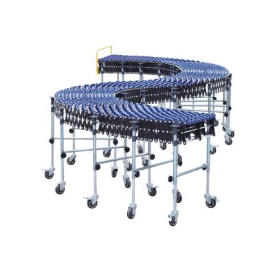 China Fire Resistant No Power Flexible Expandable Gravity Skate Wheel Plastic Roller Conveyor For Warehouse for sale