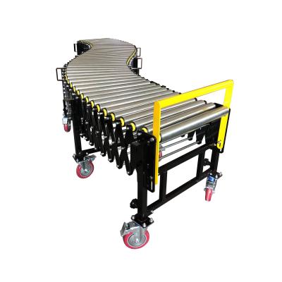 China Fire Resistant Load 100KG Heavy Duty Flexible Gravity Steel Roller Conveyor for sale