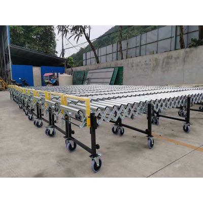 China Heat Resistant Movable Straight Flexible Gravity Roller Conveyor Production Line for sale