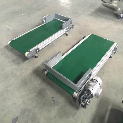 China PVC PU Belt Conveyor Mini Height Fireproof Aluminum Plastic Adjustable Belt Conveyor for sale