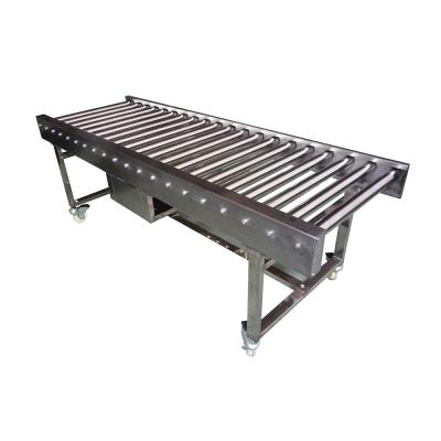 China Oil Resistant Customized 201 304 Stainless Steel Roller Conveyor Table for sale