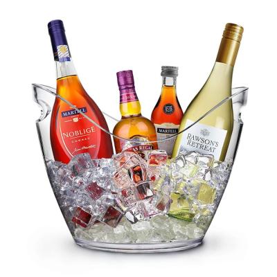 China Viable Factory 8L Ice Buckets China Best Plastic Beer Bottle Ice Bucket For Wine Champagne for sale