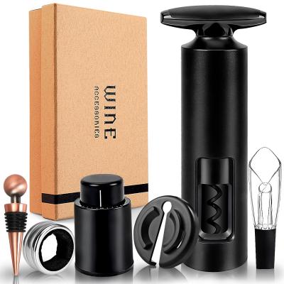 China Hot Selling Metal 6 Piece Set Wine and Wine Gift Set Wine Opener Stopper Accessory for sale