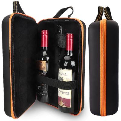 China New Design EVA Two Bottle Wine Gift Bag Wine Storage Box Europe With Wine Accessories for sale