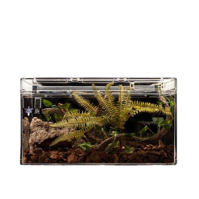 China ZJDS-P03 Wholesale High Quality Breathable Reptile Landscaping High Transparent Tank Reptile Pet Playpen Box for sale