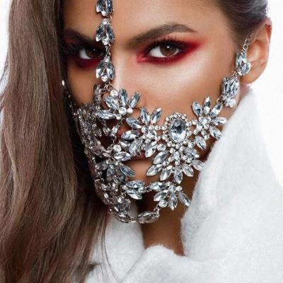 China Party face crystal jewelry of the new and explosive rhinestone face jewelry SHIHAN romantic Amazon for sale