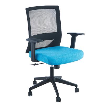 China Cheap Modern Design Lift Swivel Mesh Fabric Office Chair With Wheels Meeting Room Casters Chair for sale