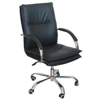 China Hot Sale Office Furniture Adjustable High Back Ergonomic Administrative Leather Office Chair (Height) for sale