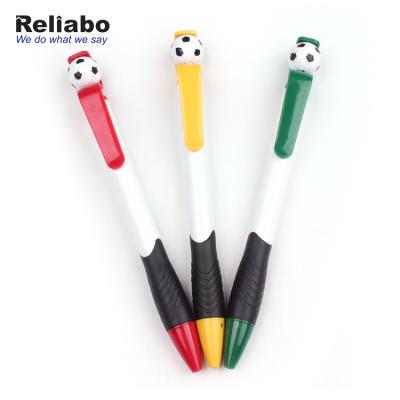 China Promotional Pen Novelty Football Reliabo Custom Cartoon Shape Ballpen Decorating Pens For Kids for sale