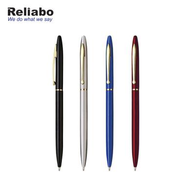 China Custom Tip Pen Customized Logo Ballpoint Pens Metal Promotional Hotel Pen Reliabo Best Selling Products Logo Blue or Black for sale