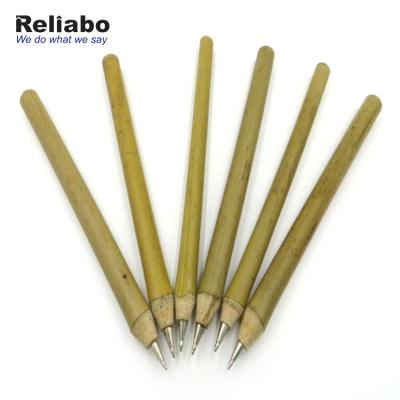 China Pen Reliabo Promotional Bamboo Barrel Promotional Writing Ballpoint Pen for sale