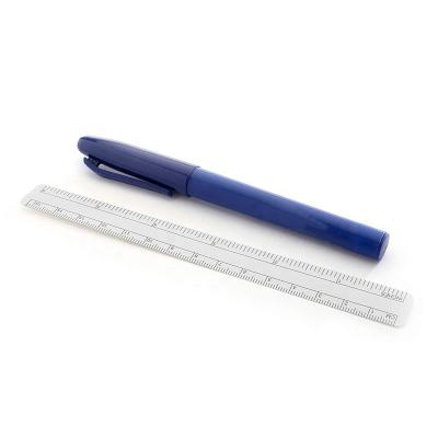 China Sterile Tattoo Skin Marker Pen Medical Ultra Fine Tip Markers Sterile Tattoo Pen With Ruler Supply Purple Ink for sale