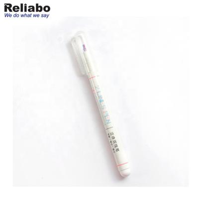 China Multifunctional Creative Cute Two-line Marked Stereo Maker School Color Pen Escolar Papelaria for sale