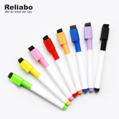 China Business Reliabo Bulk Mini Dry Erase Whiteboard Markers With Eraser 10000 Pcs White Board Marker Customized OEM Packing CN; ZHE WB 288 for sale