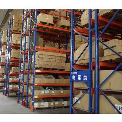 Chine Double Deep Warehouse Storage Racking Systems  Pallet Racking Euro Storage Rack à vendre