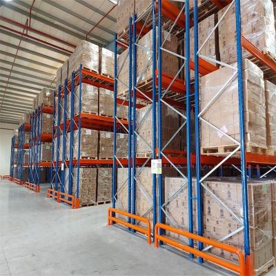 China Long Durable 2 Floors 	Pallet Rack System Double Depth Pallet Racking Shelves System for sale