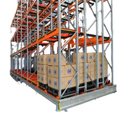 China Heavy Duty Metal Pallet Rack System High Capacity Pallet Storage Push Back Rack Systems for sale