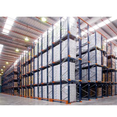 China High efficiency storage pallet rack forklift heavy duty drive in racking for sale