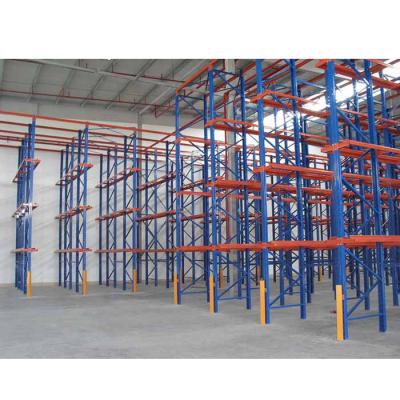 China Industrial rack warehouse pallet drive in storage racking system in China for sale