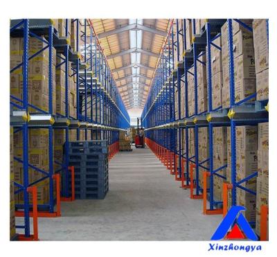 China High Quality Industrial FILO warehouse drive in rack 1000kg pallet raking system for sale