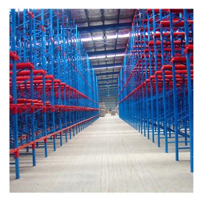 China Factory forklift applied 1050mm deep rack pallet drive in heavy duty storage racking system for sale